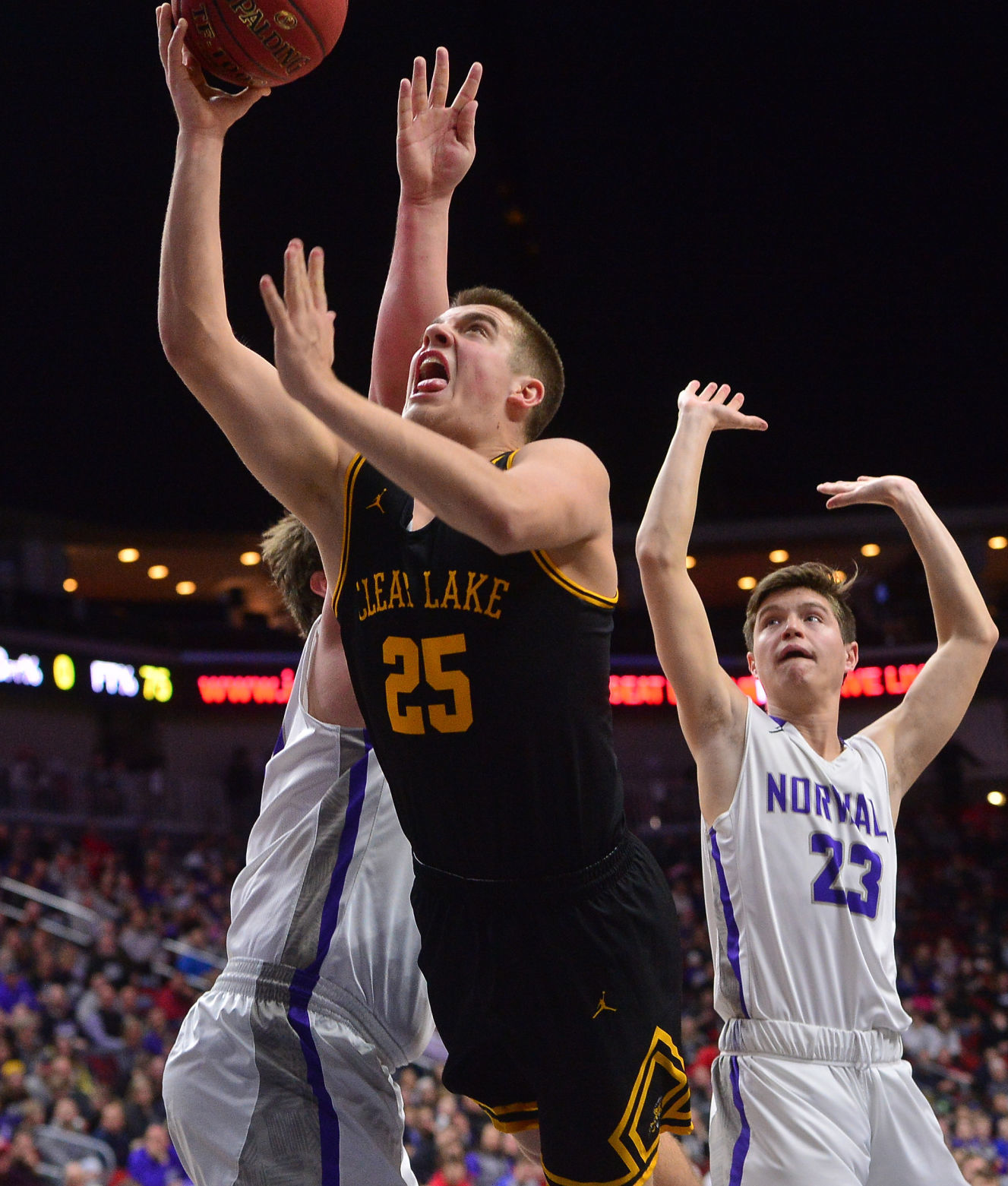 State BBall Clear Lake vs. Norwalk 1